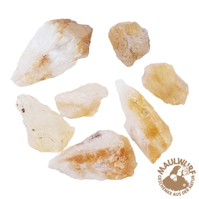 Citrin gebrannt roh, Dekstücke klein ca. 100 g