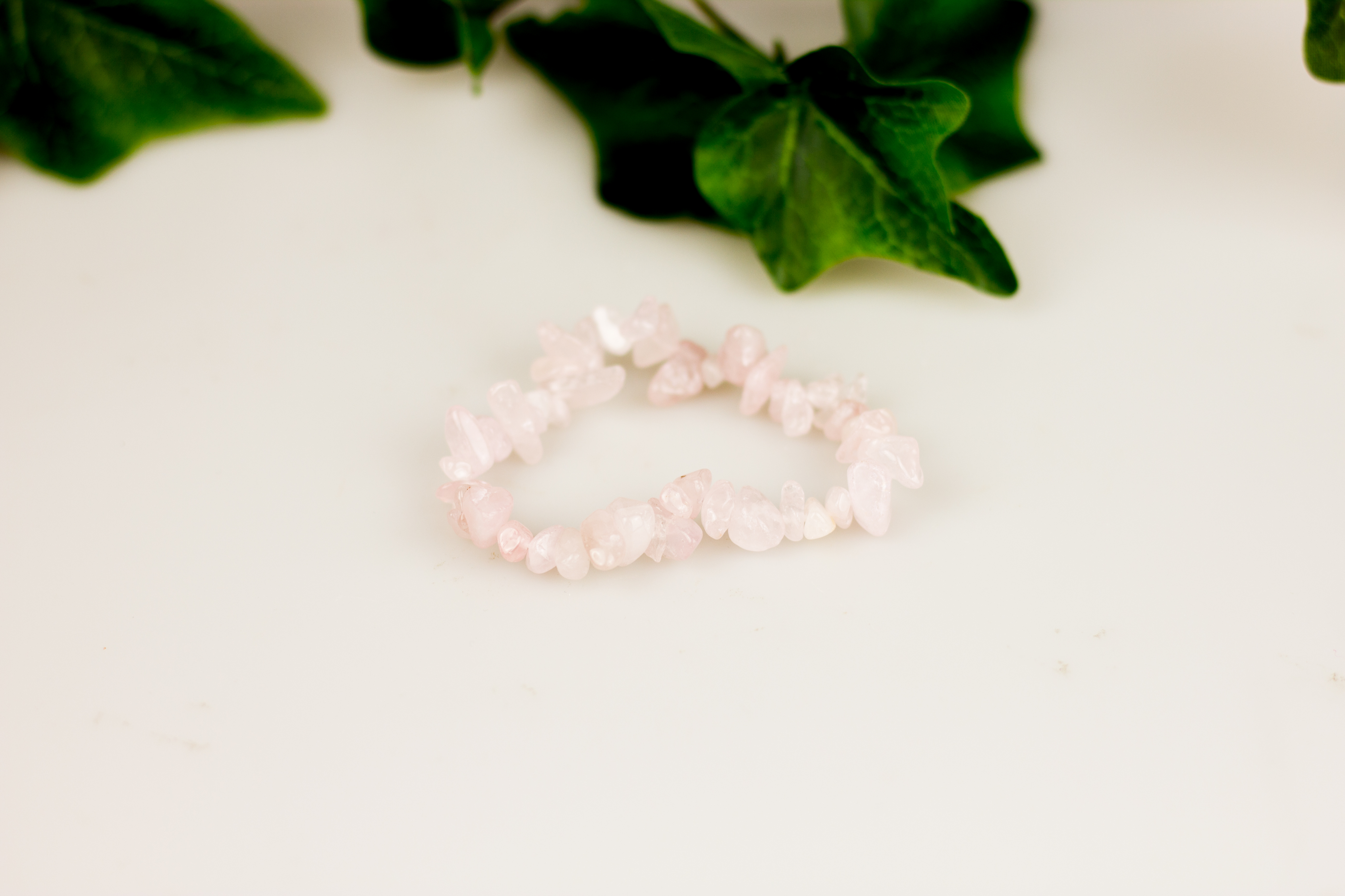 Splitterarmband Rosenquarz