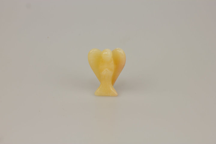 Schutzengel aus Orangencalcit mini in Pouch mit Beileger