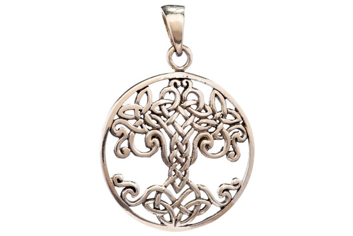 Irischer Anhänger - VARUNA - 3.6 cm - Keltischer Lebensbaum - Bronze