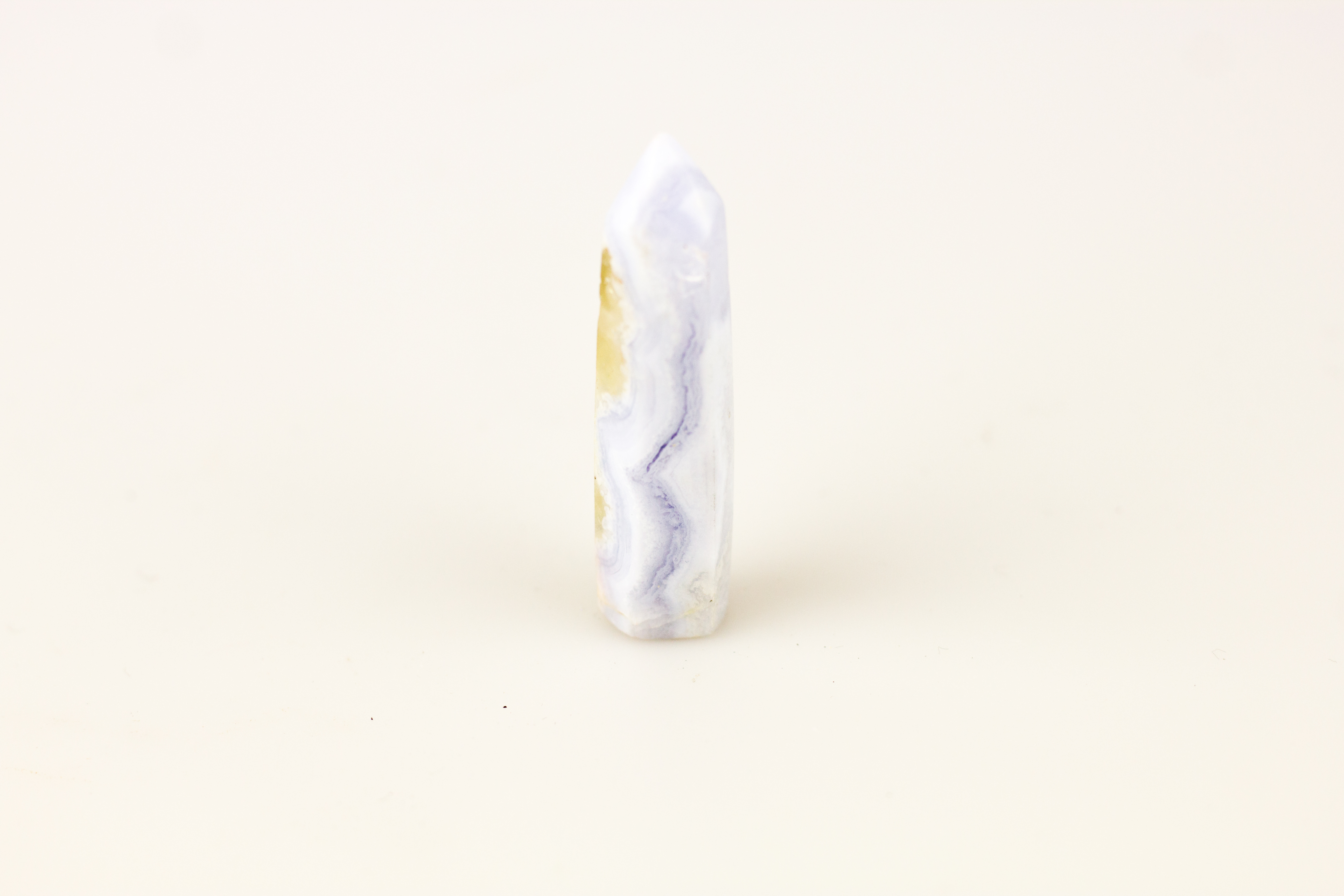 Chalcedon hellblau - blue Lace Agate - Kristallspitzen