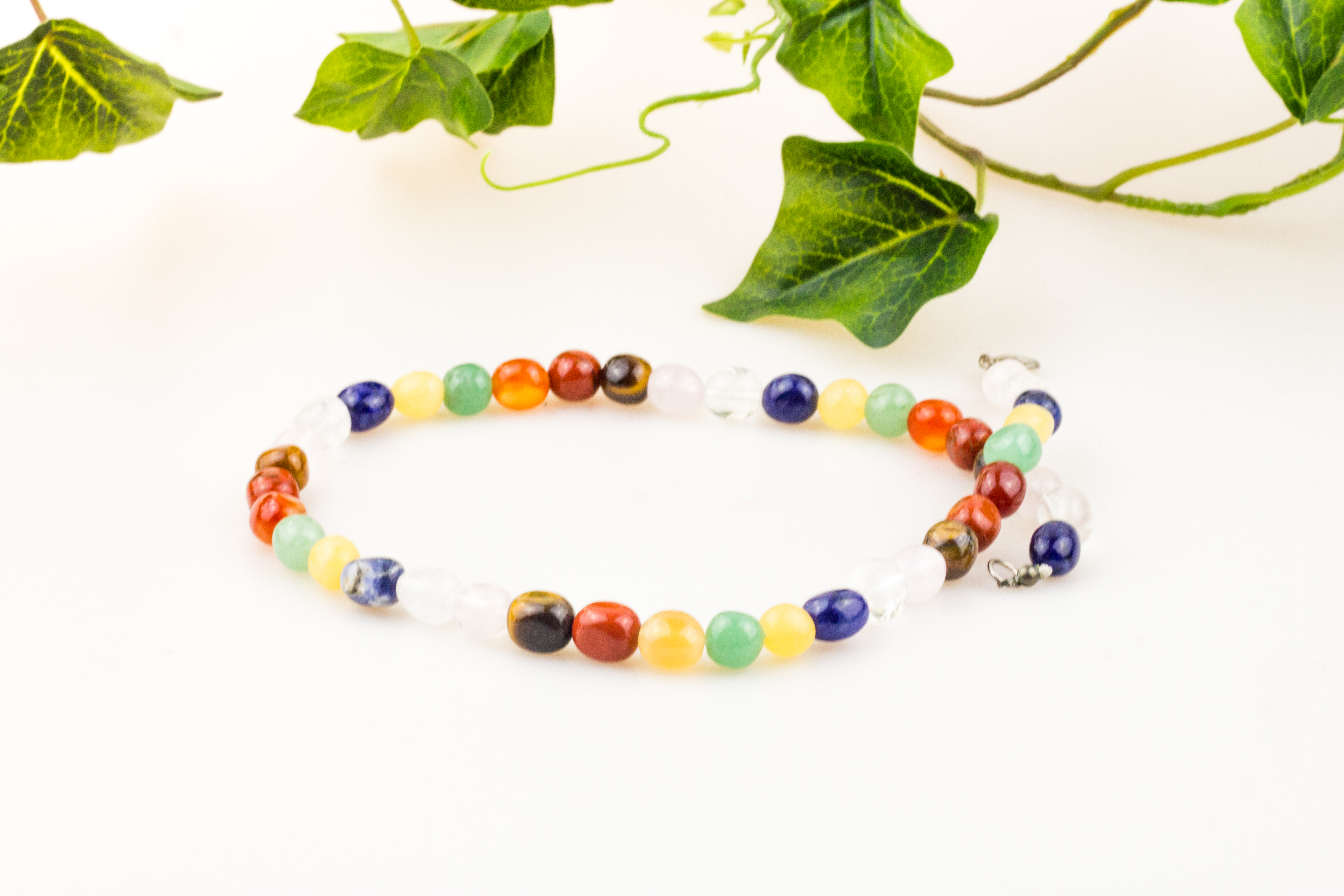 Kugelkette ca. 8 mm - Steinmix