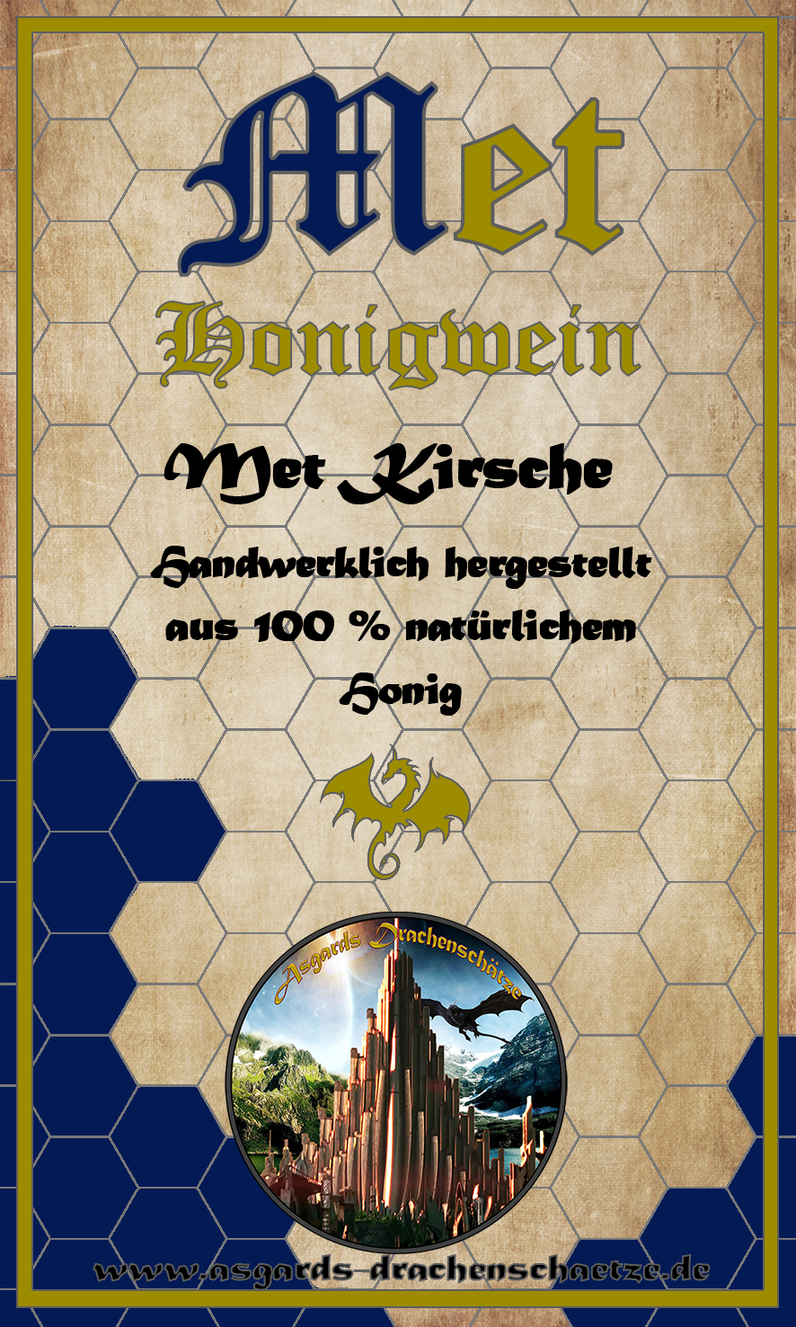Div. Gebinde Kirschmet /Asgards Drachenschätze Honigwein mit Kirschsaft, 10% vol.